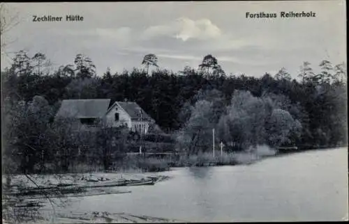 Ak Zechliner Hütte Zechlinerhütte Stadt Rheinsberg in der Mark, Forsthaus Reiherholz