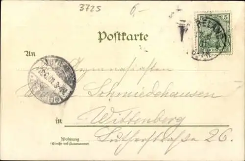 Litho Rübeland Oberharz am Brocken, Hermannshöhle, Innenansicht