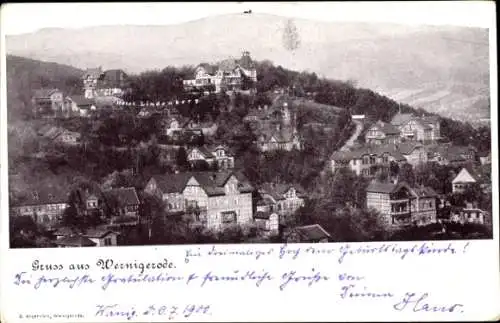 Ak Wernigerode im Harz, Panorama