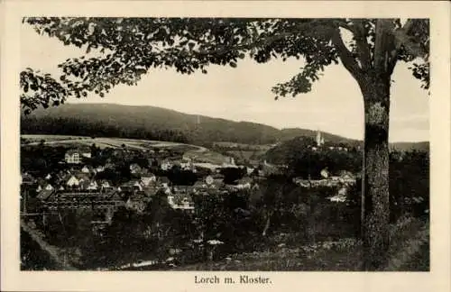 Ak Lorch im Remstal Württemberg, Panorama, Kloster Lorch