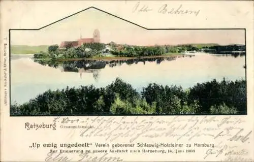 Ak Ratzeburg im Herzogtum Lauenburg, Gesamtansicht