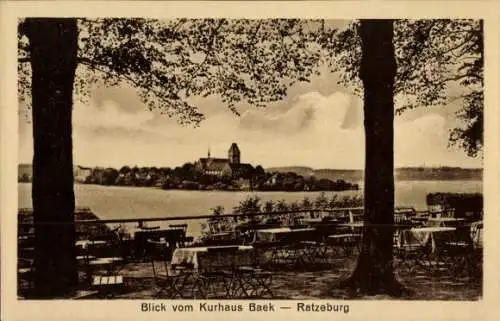 Ak Ratzeburg im Herzogtum Lauenburg, Blick vom Kurhaus Baek