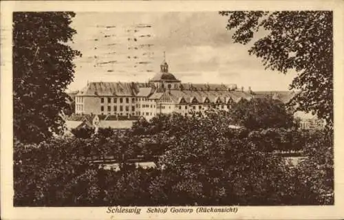 Ak Schleswig an der Schlei, Schloss Gottorf, Gottorp, Rückansicht