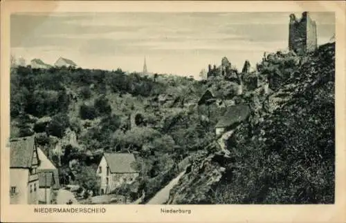 Ak Niedermanderscheid Manderscheid in der Eifel, Niederburg