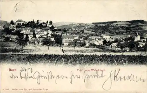 Ak Daun in der Eifel, Panorama, vom Wehrbüsch