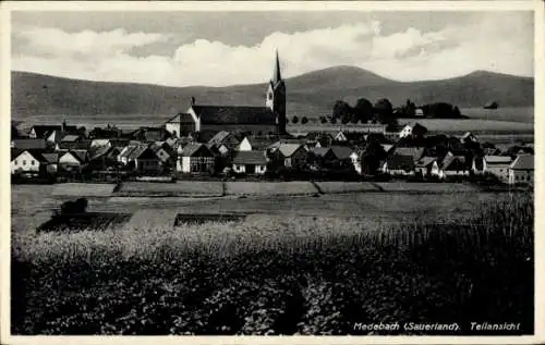 Ak Medebach im Sauerland, Teilansicht, Kirche