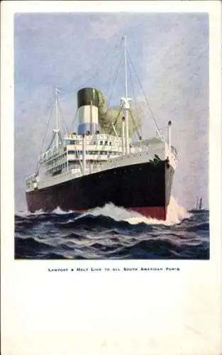 Ak Dampfer, Dampfschiff, Lamport & Holt Line