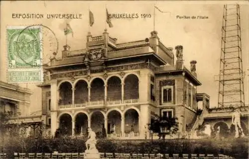 CPA Bruxelles Brüssel, Exposition 1910, Pavillon de Italie