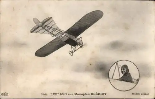 Ak Aviation, Leblanc auf Monoplan Bleriot