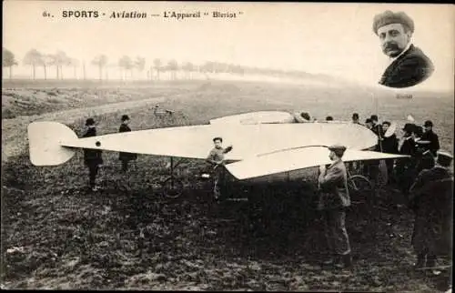 Ak Aviation Sports, L’Appareil Blériot, November 1907