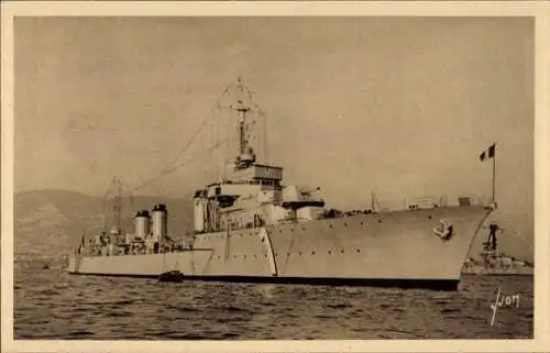 Ak Französisches Kriegsschiff Toulon