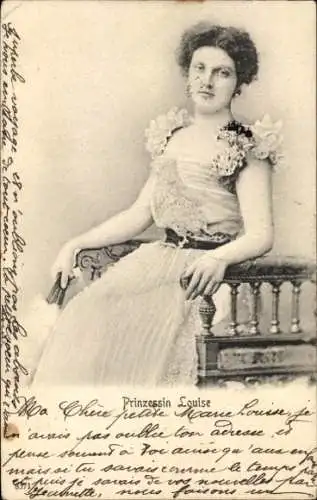 Ak Prinzessin Luise von Österreich Toskana, Portrait