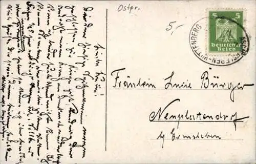 Ak Olsztyn Allenstein Ostpreußen, Totalansicht