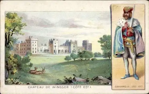 Künstler Ak Windsor Berkshire England, König Edward III. von England, Schloss Windsor