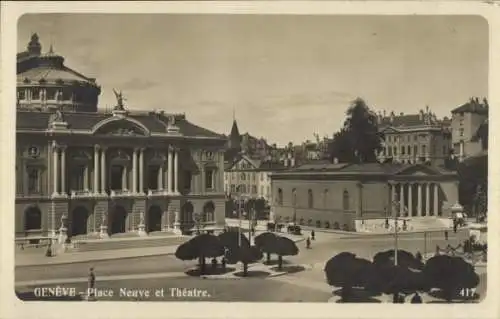 Ak Genève Genf Schweiz, Theater am Platz