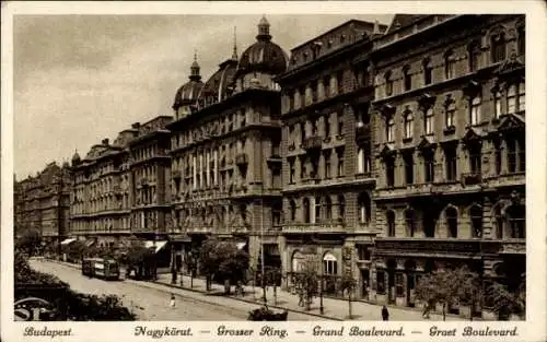 Ak Budapest Ungarn, Großer Ring