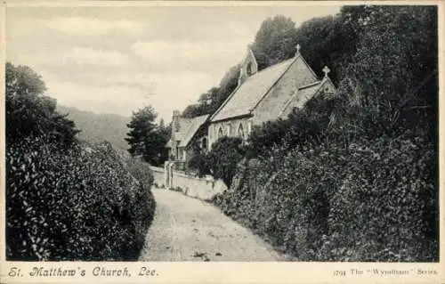 Ak Lee am Solent Hampshire England, St. Matthew's Kirche