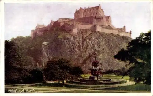 Ak Edinburgh Schottland, Burg