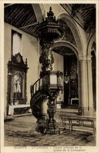 Ak San Cristóbal de La Laguna Teneriffa Kanarische Inseln Spanien, Iglesia de la Concepcion