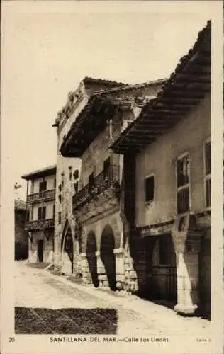 Ak Santillana del Mar Kantabrien, Calle Las Lindas