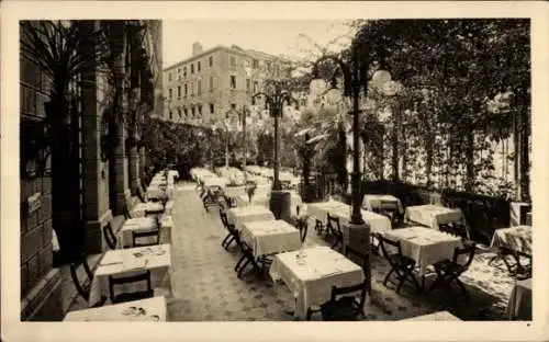 Ak Venezia Venedig Veneto, Hotel Restaurant Bonvecchiati, Terrasse