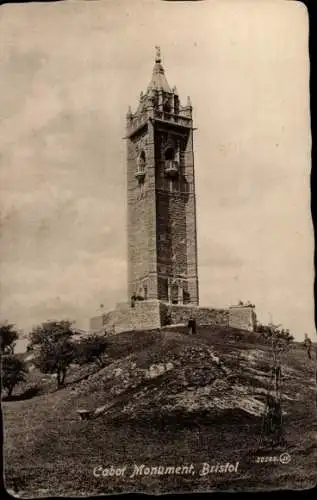 Ak Bristol Südwestengland, Cabot Monument