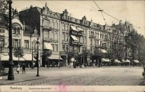 Ak Hamburg Nord Eppendorf, Eppendorfer Landstraße, Geschäfte