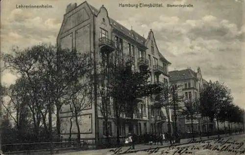 Ak Hamburg Eimsbüttel, Lehrerinnenheim, Bismarckstraße