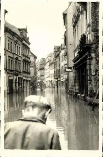 Set von 7 Fotos 1954, Zwickau, Hochwasser