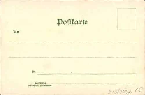 Landkarten Litho Bad Wilhelmshöhe Kassel in Hessen, Schlosspark, Anlagen