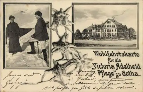 Ak Gotha, Wohlfartskarte, Victoria Adelheid Pflege