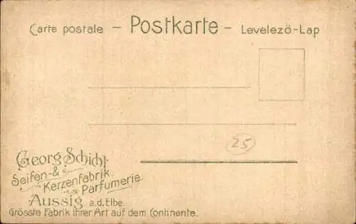 Präge Passepartout Litho Otto von Bismarck, Herzog zu Lauenburg, Bundeskanzler, Schichts Seifen