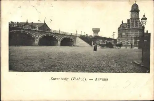 Ak Anvers Antwerpen Flandern, Zurenborg, Viaduc