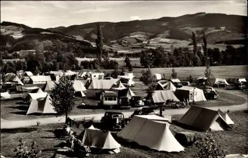 Ak Kirchzarten im Breisgau Schwarzwald, Campingplatz