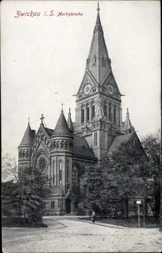 Ak Zwickau in Sachsen, Moritzkirche