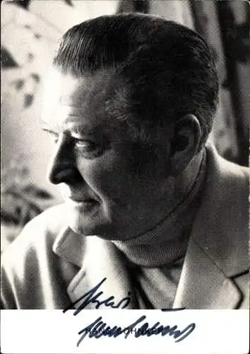 Ak Schauspieler Hans Söhnker, Portrait, Autogramm