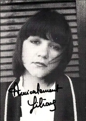 Ak Sängerin Liliane Riboni, Portrait, Autogramm