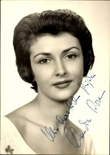 Ak Schauspielerin Claudia Doren, Portrait, Autogramm