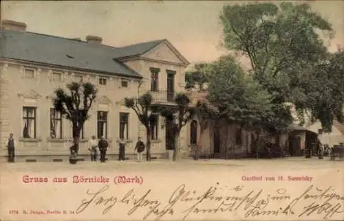 Ak Börnicke Bernau bei Berlin, Gasthof von H. Sameisky