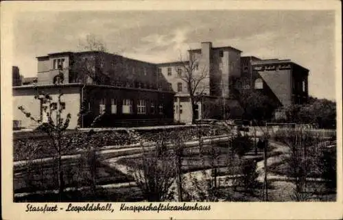Ak Leopoldshall Staßfurt im Salzlandkreis, Knappschaftskrankenhaus