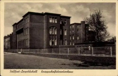 Ak Leopoldshall Staßfurt im Salzlandkreis, Knappschaftskrankenhaus