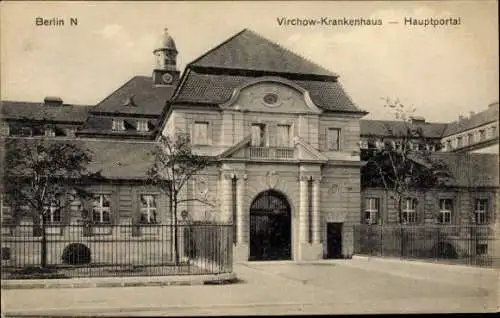 Ak Berlin Wedding, Virchow Krankenhaus, Hauptportal