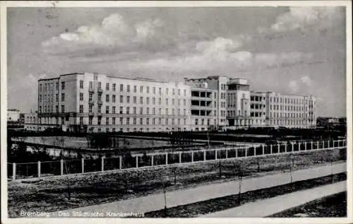 Ak Bydgoszcz Bromberg Westpreußen, Das Städtische Krankenhaus