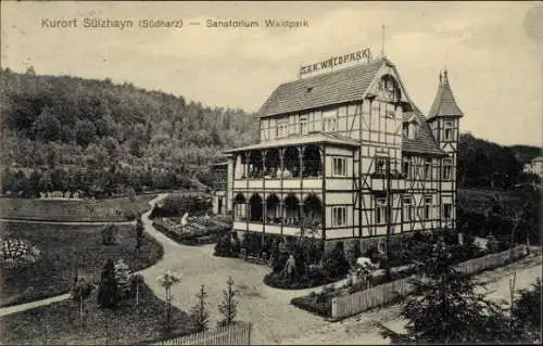 Ak Sülzhayn Ellrich Thüringen, Sanatorium Waldpark