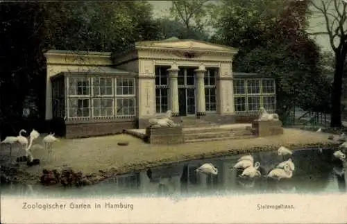 Ak Hamburg, Zoologischer Garten, Stelzvogelhaus