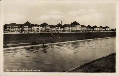 Ak Mannheim in Baden, Städtisches Krankenhaus