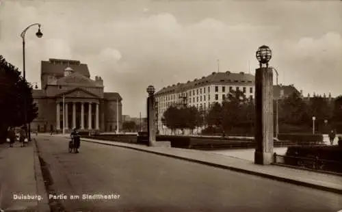 Ak Duisburg im Ruhrgebiet, Stadttheater