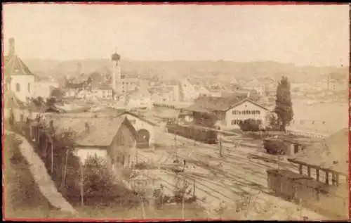 CdV Rorschach Kt. St. Gallen Schweiz, Stadtansicht, Bahnhof, Gleisseite