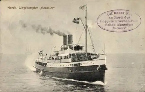 Ak Dampfer Seeadler, Norddeutscher Lloyd Bremen NDL