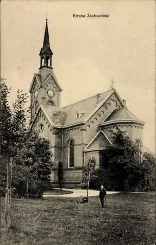 Ak Zschadraß Zschadrass Colditz in Sachsen, Kirche